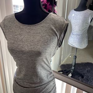 Silver metallic Calvin Klein sleeveless shirt